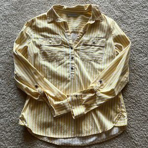 Yellow and white stripped shirt